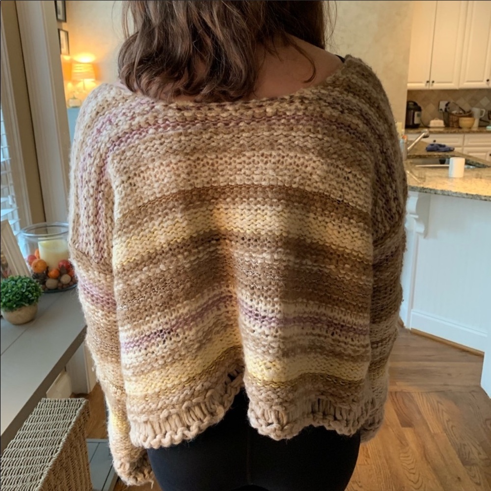 Free People Cropped Knit Sweater - Picture 2 of 7